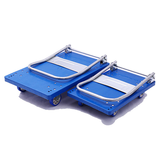 Plastic surface silent folding raised armrests large and small trailer trolleys flatbed truck handling trolley