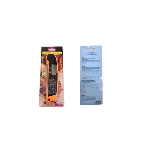 Food Thermometer BBQ Ribs Thermometer Probe Folding Kitchen Thermometer BBQ Oil Temperature Tester