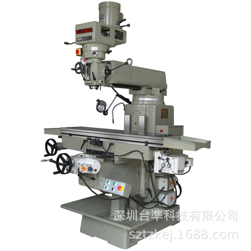 台湾台凖立式炮塔铣床6号快捷新虎将万能摇臂重型铣床