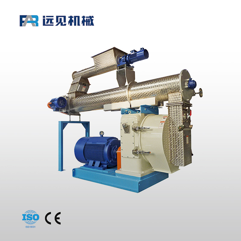 远见供应SZLH系列鸡饲料制粒机 颗粒饲料加工机 420mm环模颗粒机