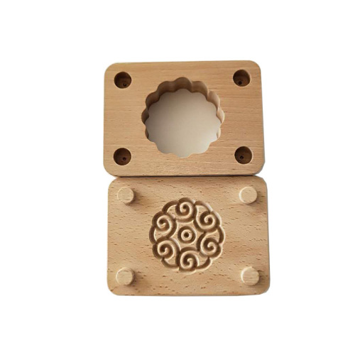 Jinqiaokai wooden double-layer mooncake mold various baking and pastry utensils DIY baking tools