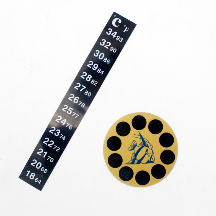 鱼缸温度计 水族贴片温度计 爬虫箱温度 乌龟缸水温计配件测温计