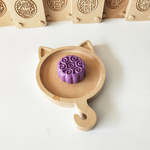 Jinqiaokai wooden double-layer mooncake mold various baking and pastry utensils DIY baking tools