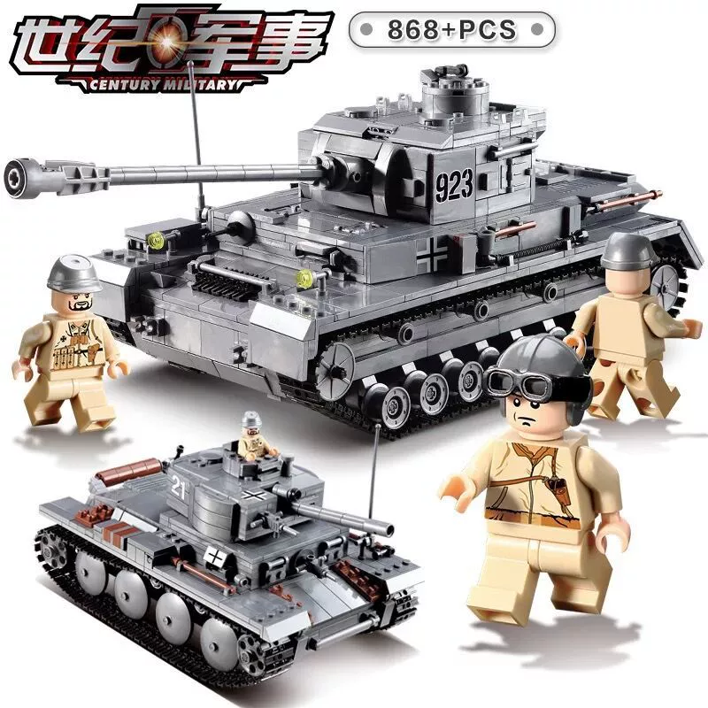 Tank, constructor, minifigure for boys, small particles, Birthday gift