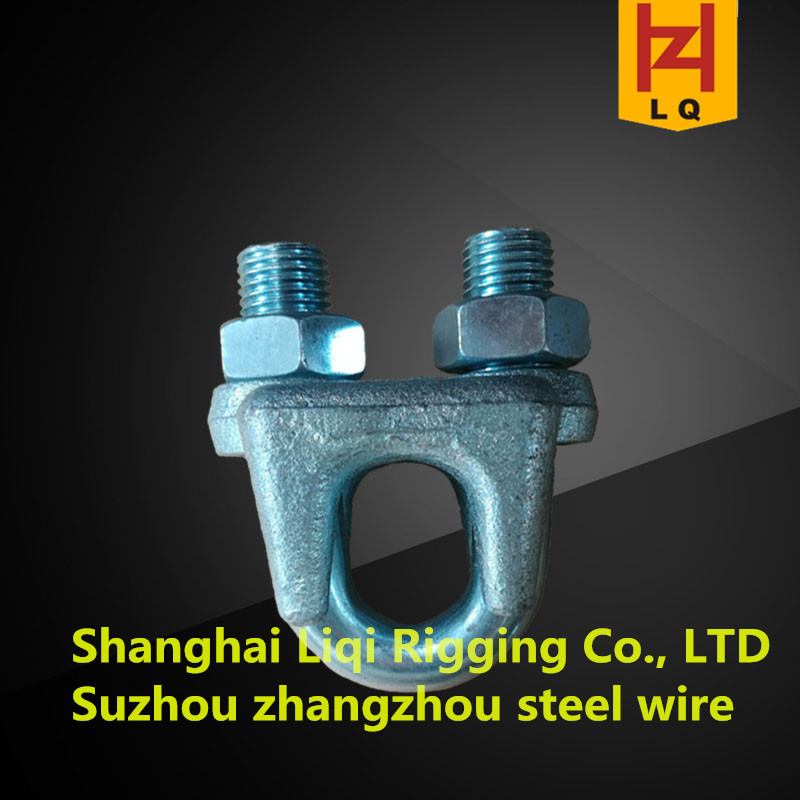 丽奇索具现货批发供应3mm-56mm 国标重型钢丝绳夹 钢丝绳卡头