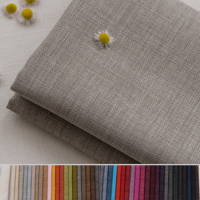 Manufactor wholesale thickening Cotton and hemp sofa cloth engineering Soft roll Hard pack Bamboo Imitation linen Sofa cover Flax Fabric