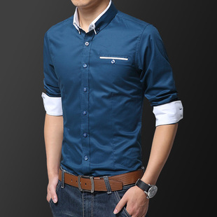 Autumn 2021 Men's Shirts Men's Business Men's Casual Long-sleeved Professional Shirts Fashionable Non-ironing Men's Clothes Men's Shirts