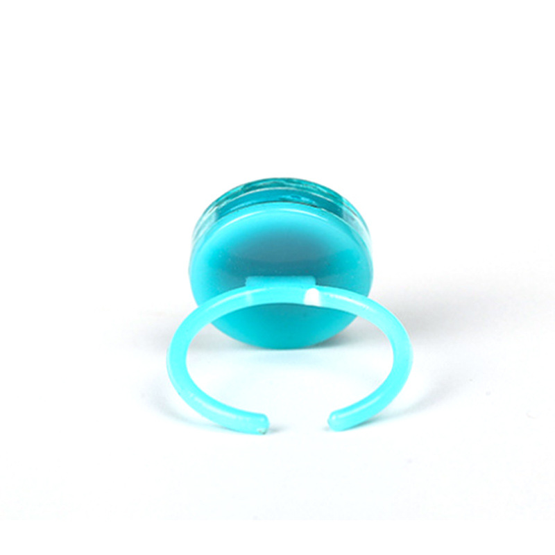Nuevo anillo de plástico para niños sello de juguete creativo juguete color chica anillo sello al por mayor