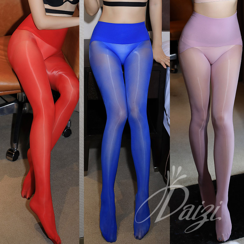 360 degree seamless horse oil pants oil gloss silk stockings high waist skinny silk stockings 8D ultra-thin seamless flash Pantyhose