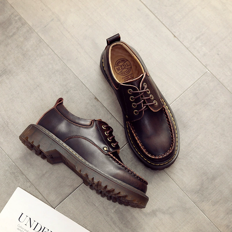 Заказать~ Маленькие кожаные туфли, британский стиль, милые балетки, женские туфли в японском стиле для школьной формы JK, повседневные универсальные туфли в стиле Мори.