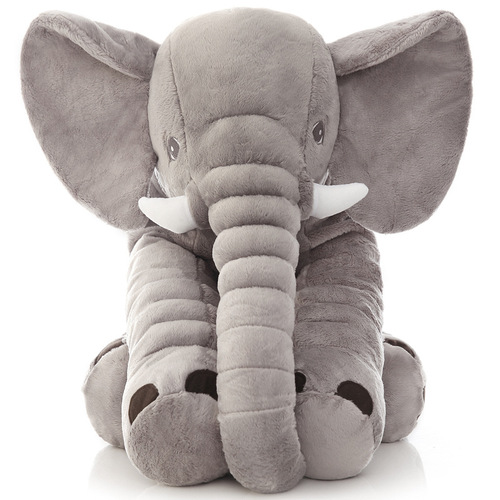 Elephant plush toy doll comfort elephant children sleep pillow cross-border wholesale logo doll one piece drop shipping
