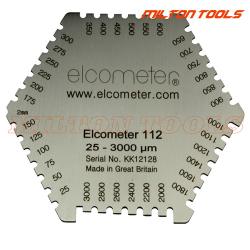 Stainless steel hexagon wet paint measurement wet film thickness gauge wet film thickness ruler comb wet film card