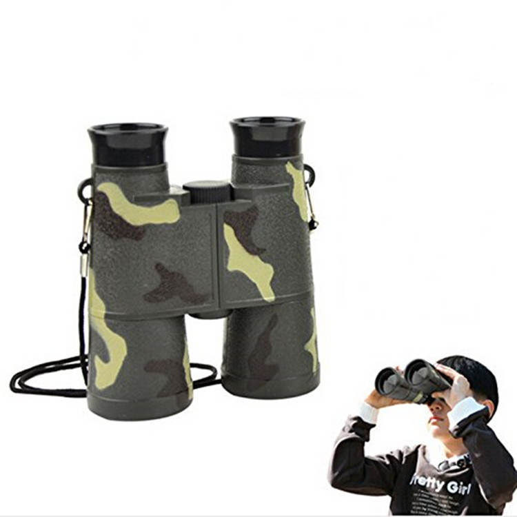 跨境厂家供应迷彩望远镜6儿童放大镜双筒探险望远镜批发