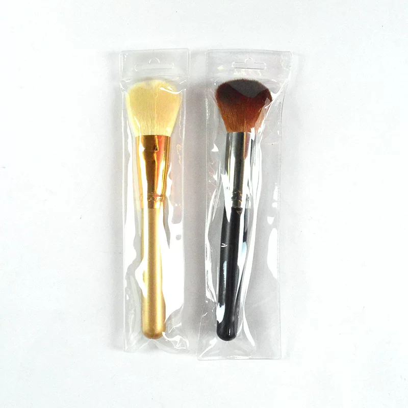 Мужной макияж brush запуск Large Black Wooden Handle Single Cosmetic Tool Powder Rouge Brush Telescopic Brush