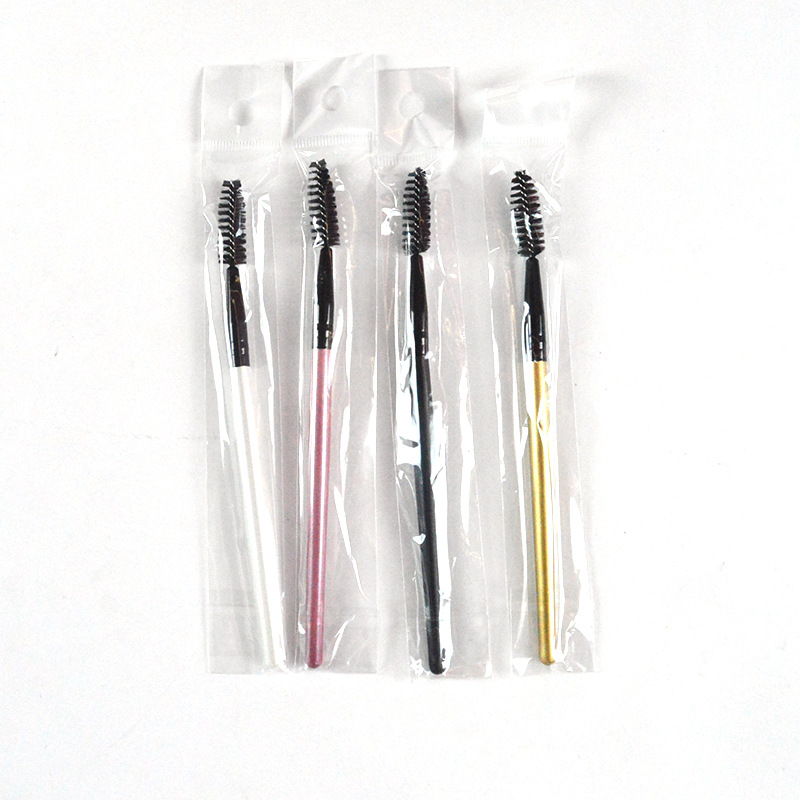 Minaqi cepillo de Pestañas/peine suministro directo de fábrica de madera Barra de pestañas cepillo multi-color opcional separado OPP embalaje independiente maquillaje