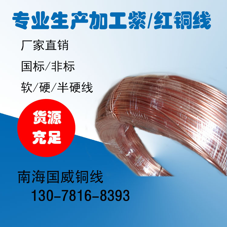 销售加工国标2.8mm 导电紫铜线红铜丝 软硬电镀挂具铆钉用紫铜丝