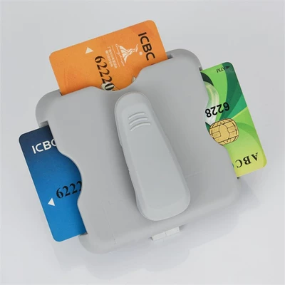 Car Glasses Clip/Bill Clip card inserter car card holder - grey