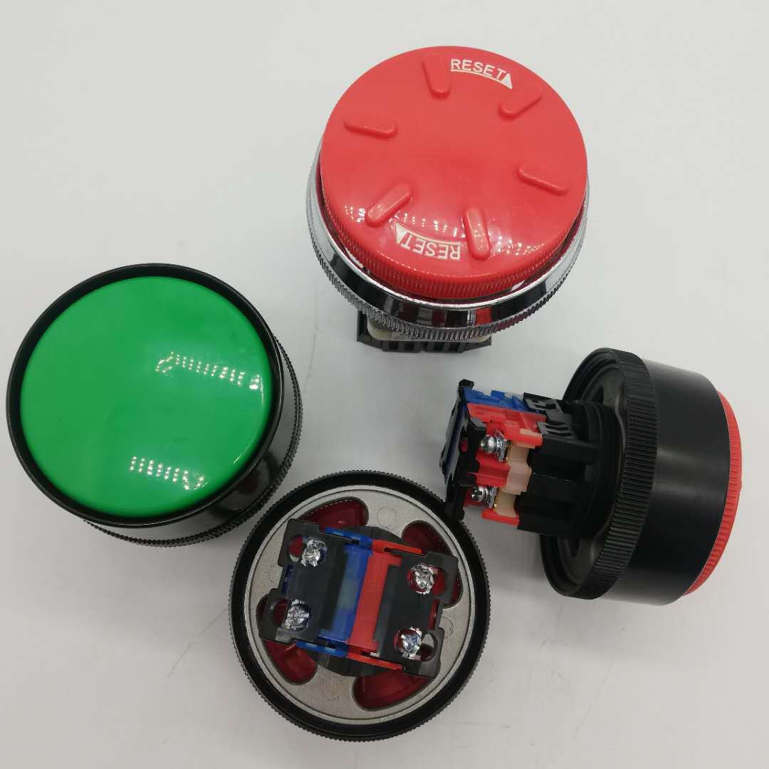 厂家直销冲床富士按钮开关AR30B2R-11G 冲床大头双手操作按钮开关