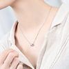 Jewelry, necklace, fashionable pendant, accessory, silver 925 sample, simple and elegant design, light luxury style, wholesale