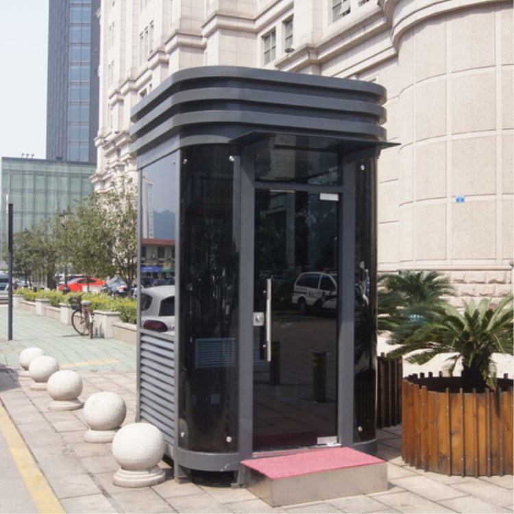 Porta de seguridad móvil, cabina de seguridad, estructura de acero, sala de guardia, cabina de guardia de seguridad pública, estacionamiento, fábrica de cabina de peaje