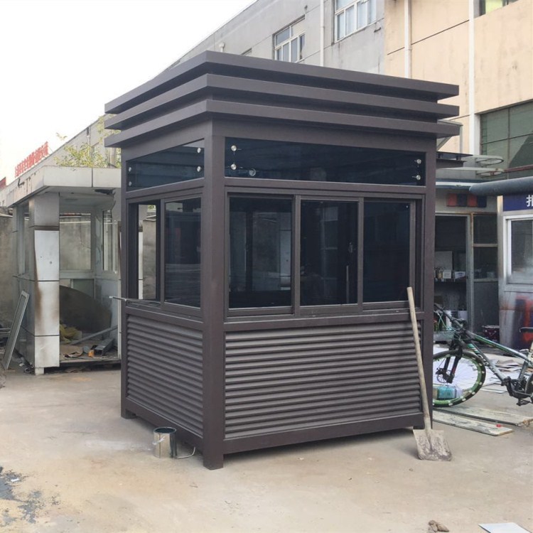 Porta de seguridad móvil, cabina de seguridad, estructura de acero, sala de guardia, cabina de guardia de seguridad pública, estacionamiento, fábrica de cabina de peaje