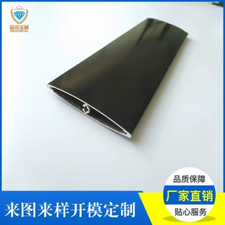 厂家开模定制铝型材 铝合金百叶片 遮阳隔热铝合金百叶板型材