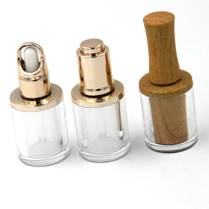 Wholesale supply cosmetic bottle dropper plastic bottle acrylic nail polish bottle cosmetic small bottle empty bottle
