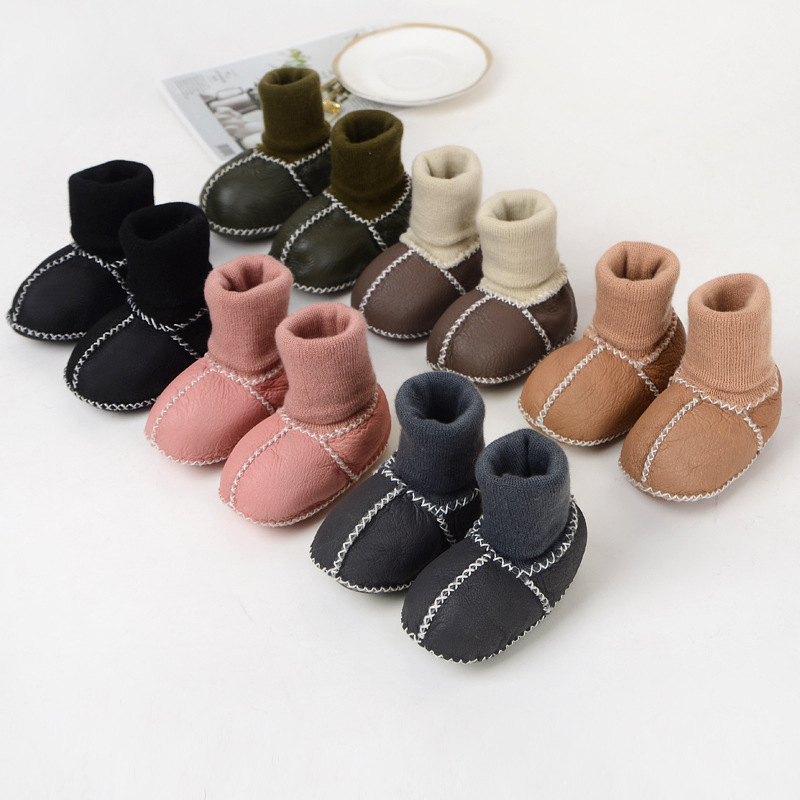 Factory sales baby shoes 0-6-12 months toddler shoes baby learning cloth shoes soft soled shoes newborn indoor socks shoes