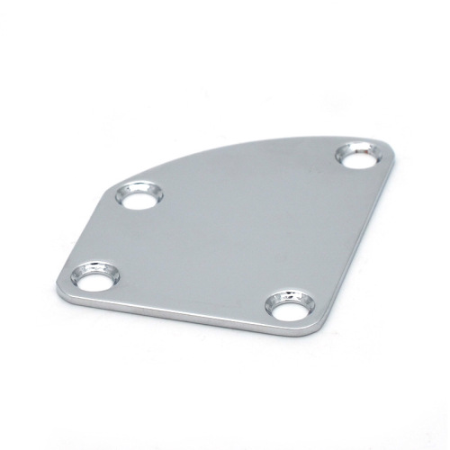 Guitar Reinforcement Plate Electric Guitar Reinforcement Plate Electric Bass Neck Connection Plate Guitar Guard Triangular Chrome Black