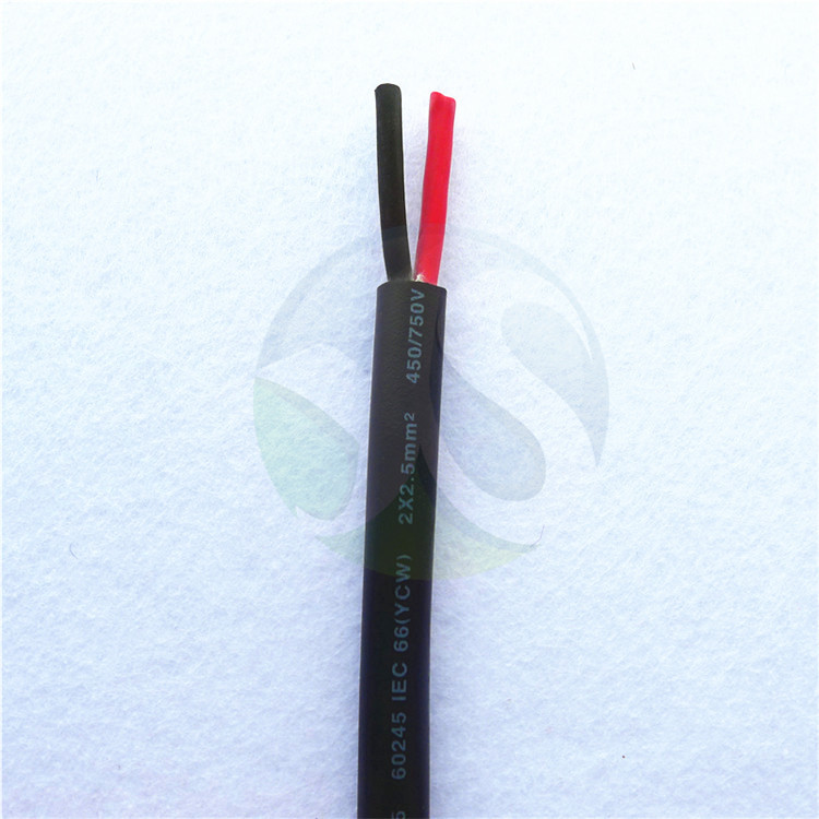 2*2.5橡胶护套线欧规认证450/750v大功率电源线商用煎饺机连接线