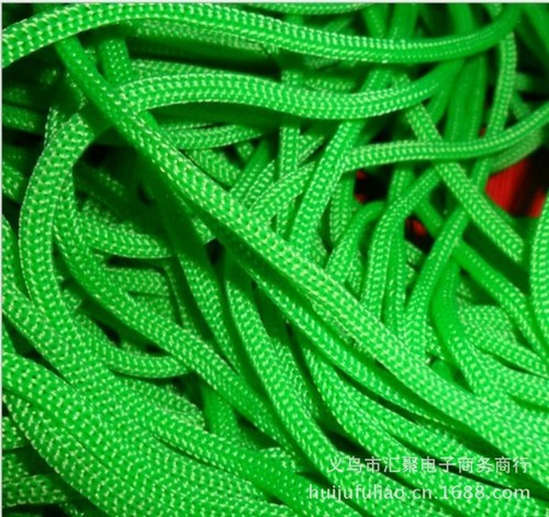 Manufacturer pp rope black and white drawstring polypropylene rope four-needle rope hollow drawstring portable rope nylon rope