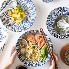 SUREON 釉下彩日式陶瓷餐具盤子家用菜盤創意圓形盤調味碟米飯碗