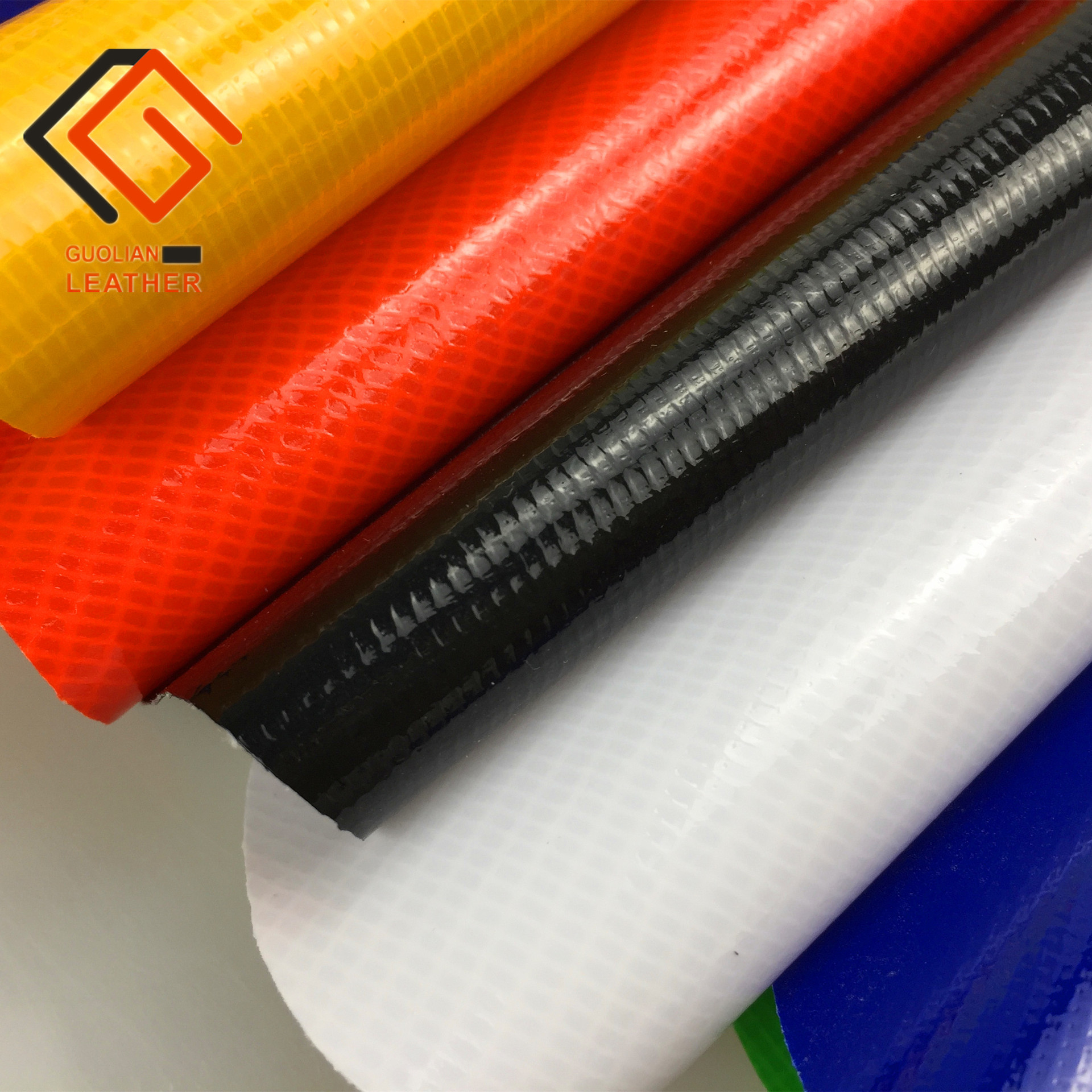 厂家直销 夹网布200*300dPVC涂层防水袋刀刮布亮面箱包防尘防雨革