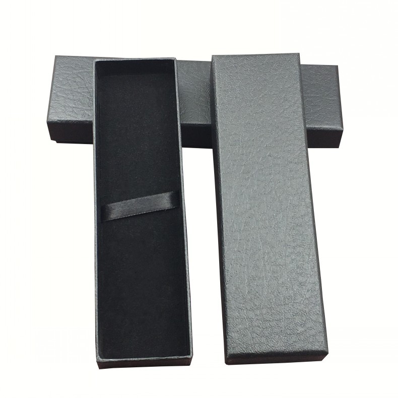 现货批发黑色天地盖笔盒纸质包装盒 金属笔通用礼品盒定 制LOGO