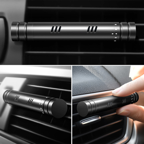 New Car Perfume Air Conditioner Air Outlet Aromatherapy Stick Solid Car Creative Mini Metal Ornament Perfume Clip