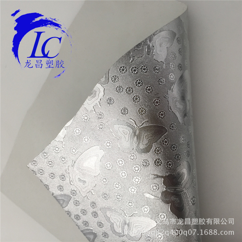 厂家销售硬银蝴蝶防晒材料摩托车坐垫革夏天手套革PVC革哑光人造