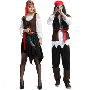 cosplay Halloween adult dress up costume performance clothing pirate costume adult Pirates Of The Caribbean costume