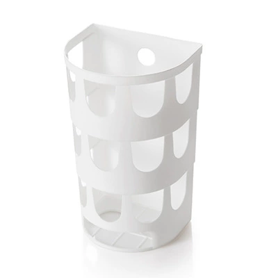 Wall-Mounted Garbage Bag Holder, Polypropylene (PP), 12.3×10×20 cm, Corner Storage Box