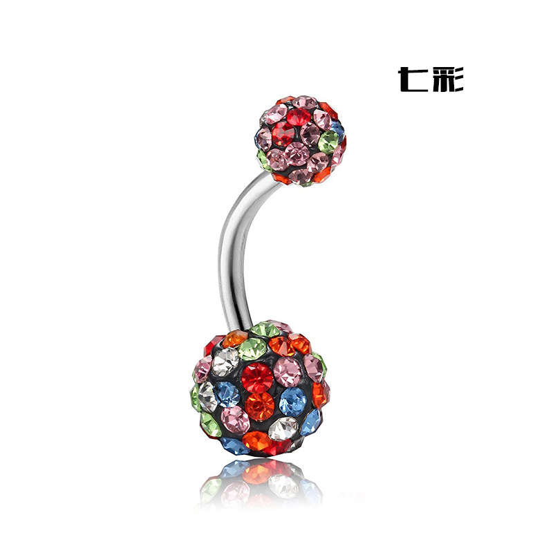 Europäisch-amerikanischer, grenzüberschreitender Wunsch: Modischer Bauchnabelpiercing-Schmuck aus Edelstahl mit Volldiamanten, elegant und hochwertig_voghion.com