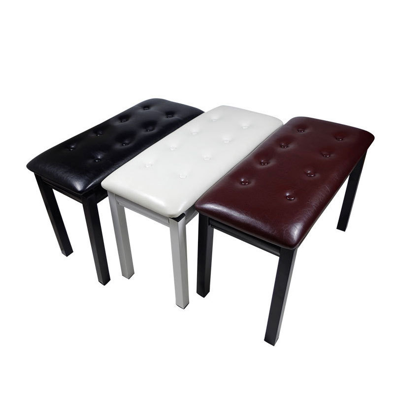 Banco de piano doble engrosado al por mayor del fabricante con estuche para piano, banco para piano electrónico Guzheng, banco para piano electrónico en stock.