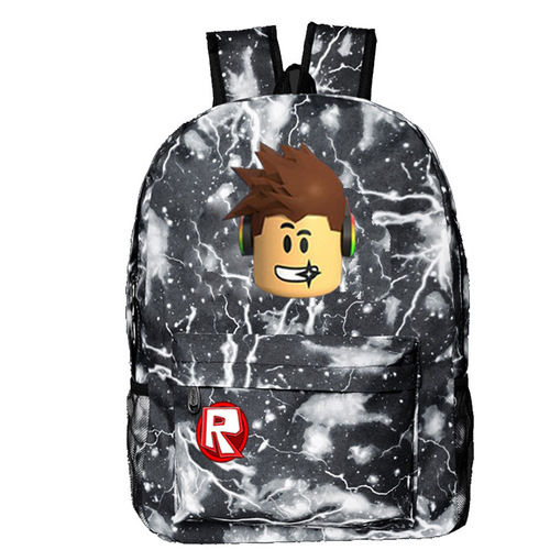 Cross-border Amazon Roblox backpack new game accessories double shoulder bag student starry sky double shoulder bag lightning bag