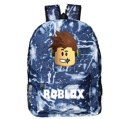 Cross-border Amazon Roblox backpack new game accessories double shoulder bag student starry sky double shoulder bag lightning bag