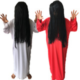 Красный белый костюм, xэллоуин, косплей, наряжаться