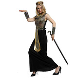 Взрослый мужчина золотой египетский фараон платье танце