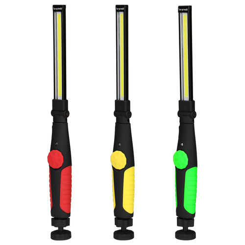 Long strip LED work light 180 degrees bendable portable camping light with magnet charging inspection light emergency light