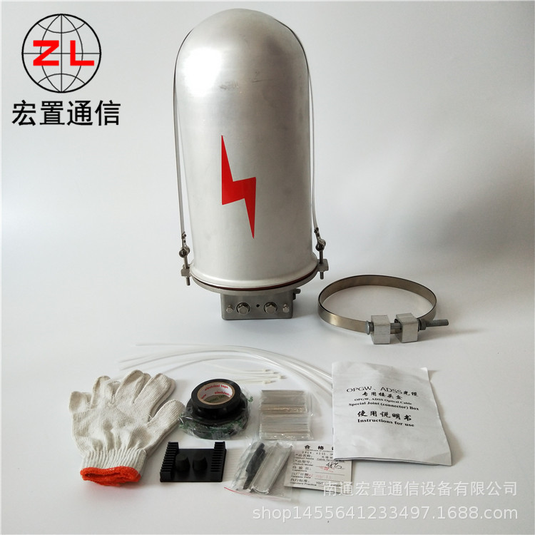 OPGW光缆构架型接头盒杆用48芯帽式金具厂家光纤