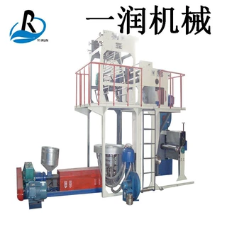 塑料撕裂膜机 立式风冷塑料吹膜机 捆绑绳打包纤维带拉丝生产设备