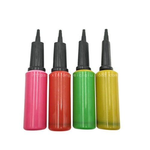 Wholesale small hand-push portable inflator 23 cm plastic balloon inflator, small size and large inflation capacity