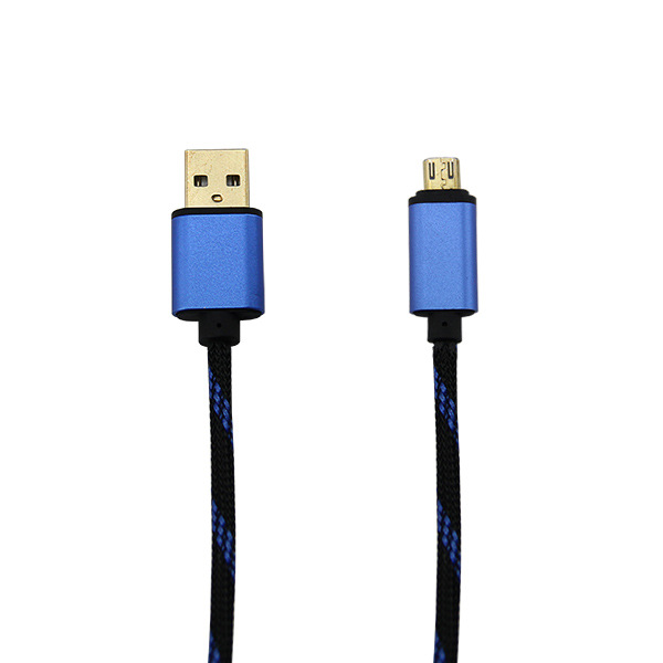 Hecho a sí mismo PS4/Xbox ONE mango cable de carga 3 M chapado en oro micro USB teléfono móvil cable de carga