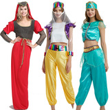 Хэллоуинская арабская одежда карнавальная фестивальная одежда для вечеринки взрослые Aladdin God Lamp Жасмин Принцесса одежда
